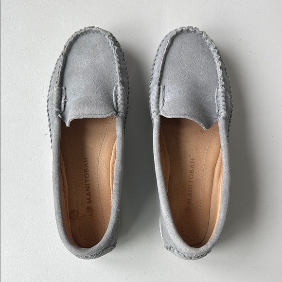 Manitobah Gray Moccasins Leather Suede - Picture 2 of 16